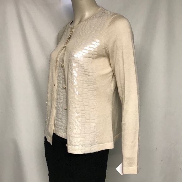NWT St John sequined sweater set - Picture 3 of 8
